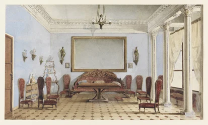 Salong Interiør, 1858