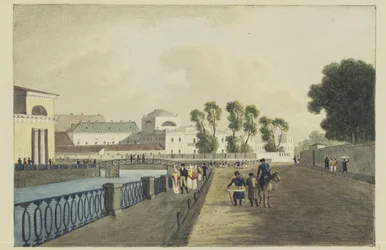 Apraksin-huset ved Fontanka-elven, 1821-1822
