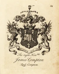 Våpenskjold til høyre ærede James Compton, Lord Compton, 5. jarl av Northampton