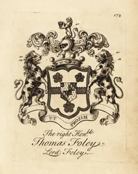Våpenskjold til høyre ærede Thomas Foley, Lord Foley