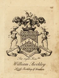 Våpenskjold til høyre ærede William Berkley, Lord Berkley av Stratton, 4. baron Berkeley av Stratton, død 1741