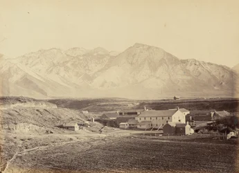 Tavle 49. Brigham Youngs bomulls- og ullfabrikker, 1869 (foto)