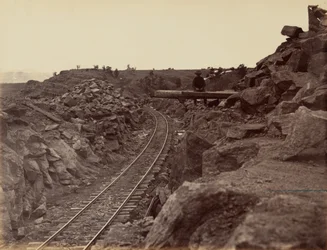 Tavle 9. Østre innkjørsel til Dale Creek Bridge, 1869 (bilde)