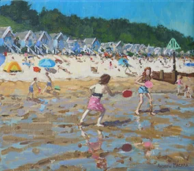 Flaggermus og ball, Wells- next -the-sea, 2019, (olje på lerret)