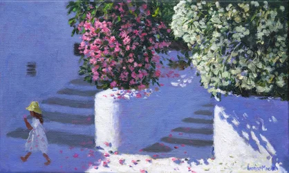 Bougainvillea, Anandas, Milos, greske øyer, 2017,