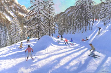 Jul i Tignes, Frankrike, 2022 (olje på lerret)