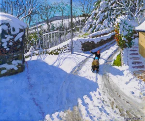 Aking i Wirksworth, Derbyshire, 2024 (olje på lerret)