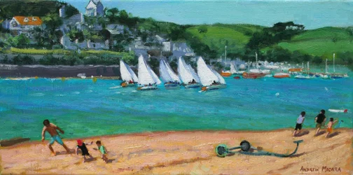 Summer Regatta, Salcombe, 2018 (olje på lerret)