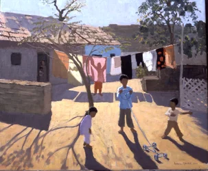 Lekebil, Gujarat, India (olje på lerret)