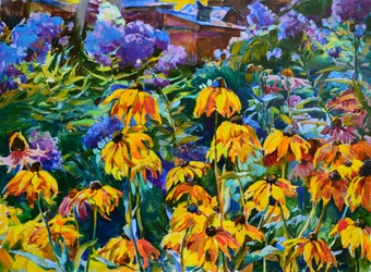 Fargerike hageblomster