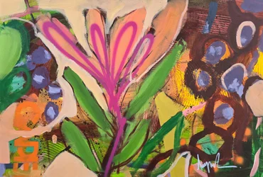 Levende abstrakt blomst