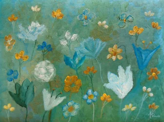 Aqua Blossom-hagen