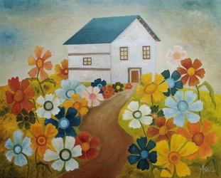 Det fantasifulle blomsterhuset