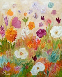 Fantastiske blomster i hagen