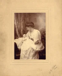 Hertuginne Evelyn Cavendish med datteren Lady Anne