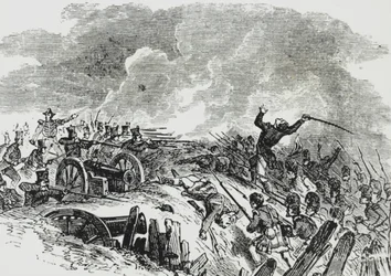 Slaget ved New Orleans (farge litho)