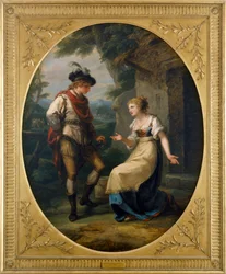 Gualtherius og Griselda (olje på lerret)