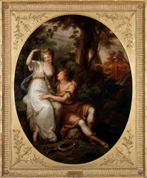 Rinaldo og Armida (olje på lerret)