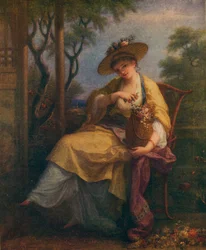 Selvportrett av Angelica Kauffmann, c1780