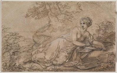 En kvinnelig poet, muligens Sappho