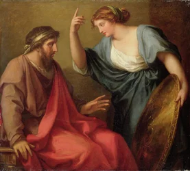 Egeria overlater Numa Pompilius sitt skjold, 1794