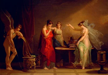 Legenden om Amor og Psyke, av Angelica Kauffmann (1741-1807)
