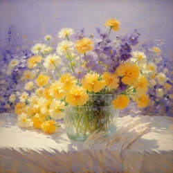 Blomster 01, ca. 2020 (olje på lerret)