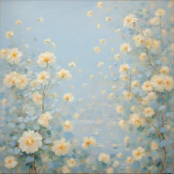 Blomster 08, ca. 2020 (olje på lerret)