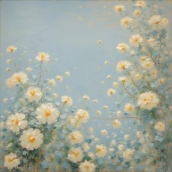 Blomster 09, ca. 2020 (olje på lerret)