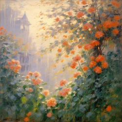 Blomster 100, ca. 2024 (olje på lerret)