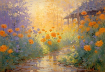 Blomster 109, ca. 2025 (olje på lerret)