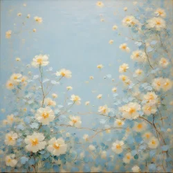 Blomster 10, ca. 2020 (olje på lerret)