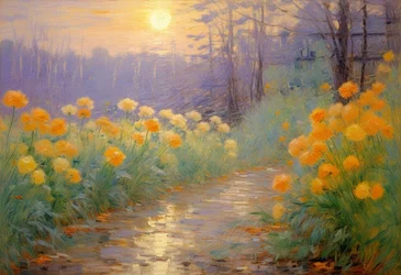 Blomster 111, ca. 2025 (olje på lerret)