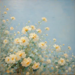 Blomster 12, ca. 2020 (olje på lerret)