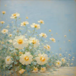 Blomster 13, ca. 2020 (olje på lerret)