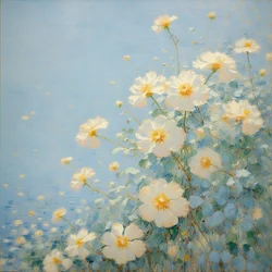 Blomster 14, ca. 2020 (olje på lerret)