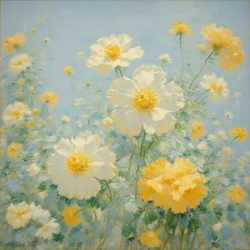 Blomster 17, ca. 2020 (olje på lerret)