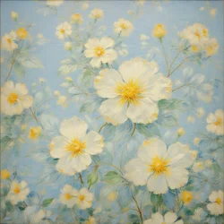 Blomster 18, ca. 2020 (olje på lerret)