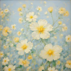 Blomster 19, ca. 2020 (olje på lerret)