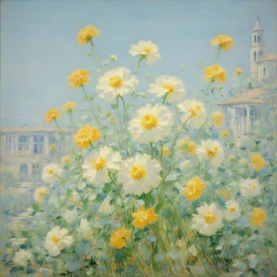 Blomster 20, ca. 2020 (olje på lerret)