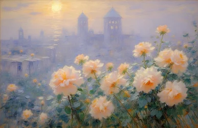 Blomster 25, ca. 2021 (olje på lerret)