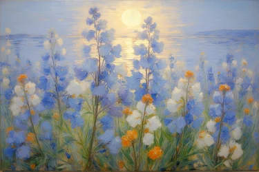 Blomster 28, ca. 2021 (olje på lerret)