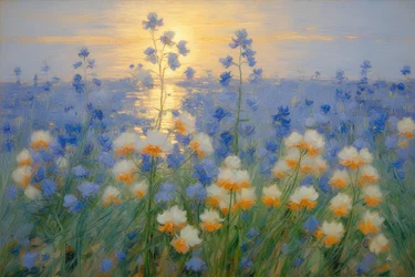 Blomster 29, ca. 2021 (olje på lerret)
