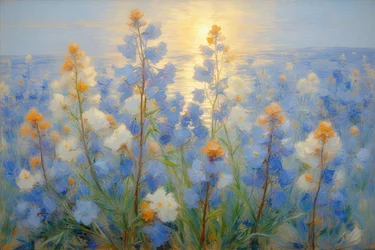 Blomster 31, ca. 2021 (olje på lerret)