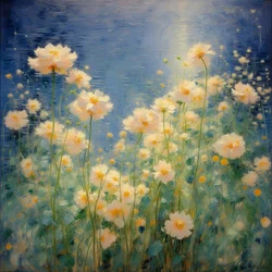 Blomster 39, ca. 2021 (olje på lerret)