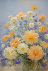 Blomster 44, ca. 2022 (olje på lerret)