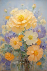 Blomster 45, ca. 2022 (olje på lerret)