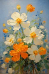 Blomster 46, ca. 2022 (olje på lerret)