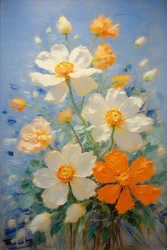 Blomster 49, ca. 2022 (olje på lerret)