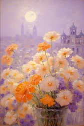 Blomster 52, ca. 2022 (olje på lerret)